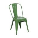 Set di 2 sedie da pranzo verdi in metallo - Ixia