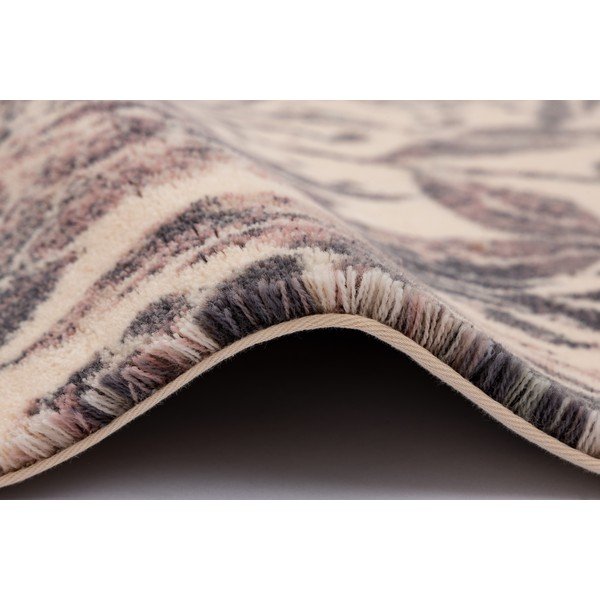 Tappeto rotondo beige in lana ø 160 cm Fiorena – Agnella-image-2