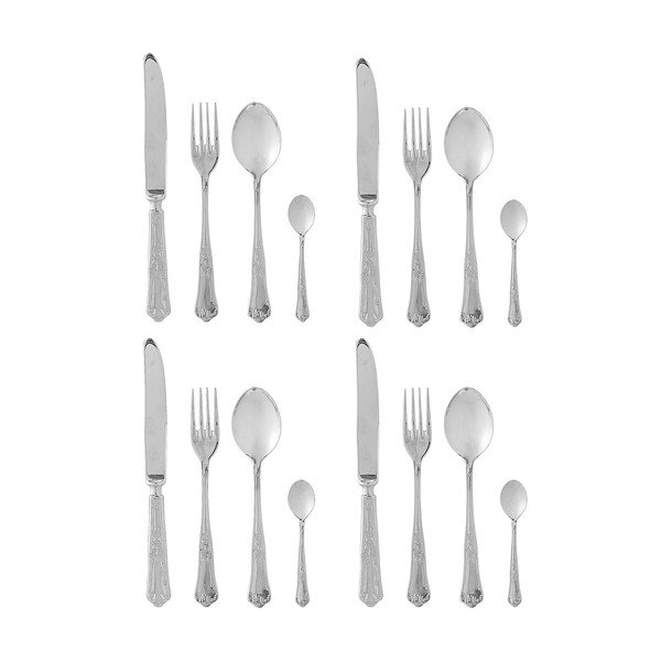 Posate argentate in acciaio inox 16 pz Tilly – Bloomingville