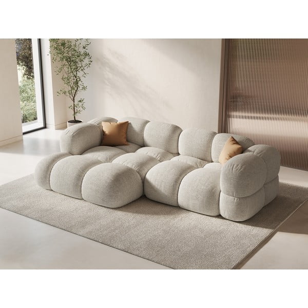 Divano angolare beige (con penisola a sinistra/con chaise lounge) Loretto – Cosmopolitan Design-image-1