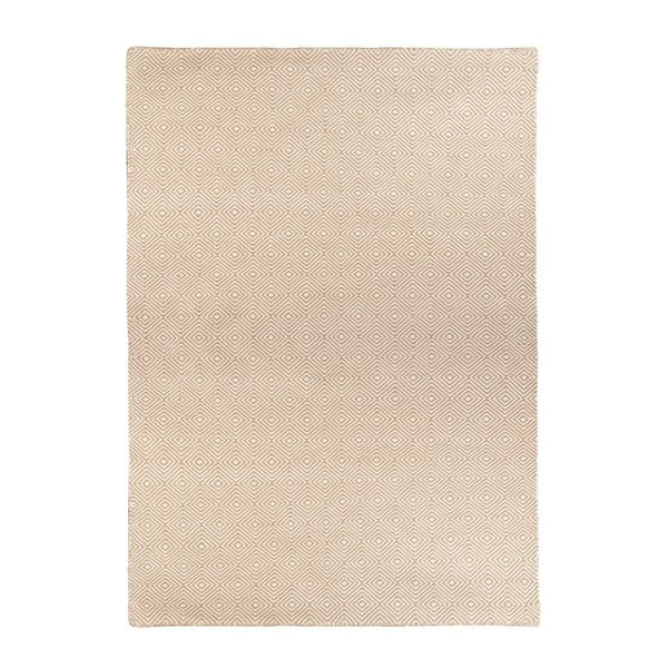 Tappeto per esterni bifacciale crema in plastica riciclata, 120 x 180 cm Solitaire - Green Decore