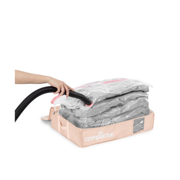 Organizer per sottoletto sottovuoto in plastica 65x45x15,5 cm Pink Edition – Compactor-image-3