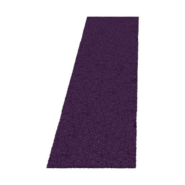 Passatoia viola scuro 80x250 cm Fluffy - Ayyildiz Carpets