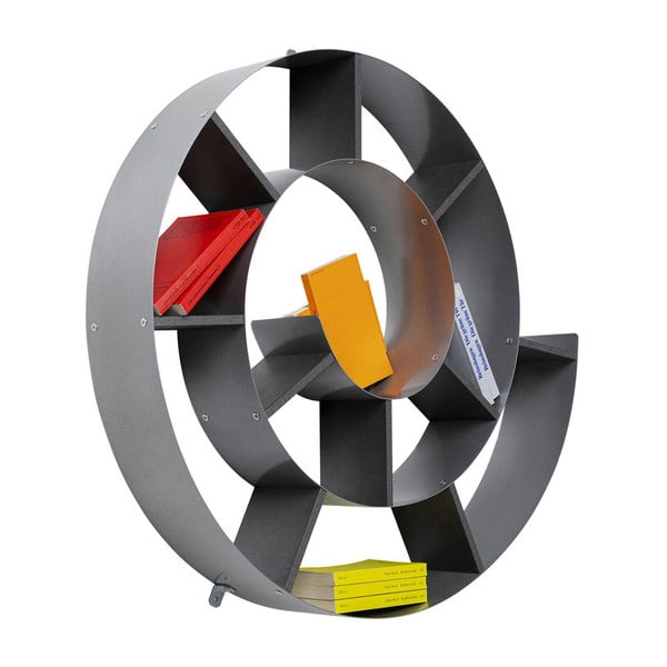 Libreria a parete nera Snail Fur - Kare Design-image-1