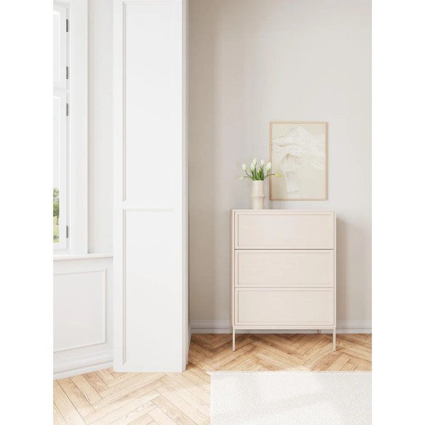Credenza grigia in melamina 80x110x40 cm Palmdale – Actona-image-1