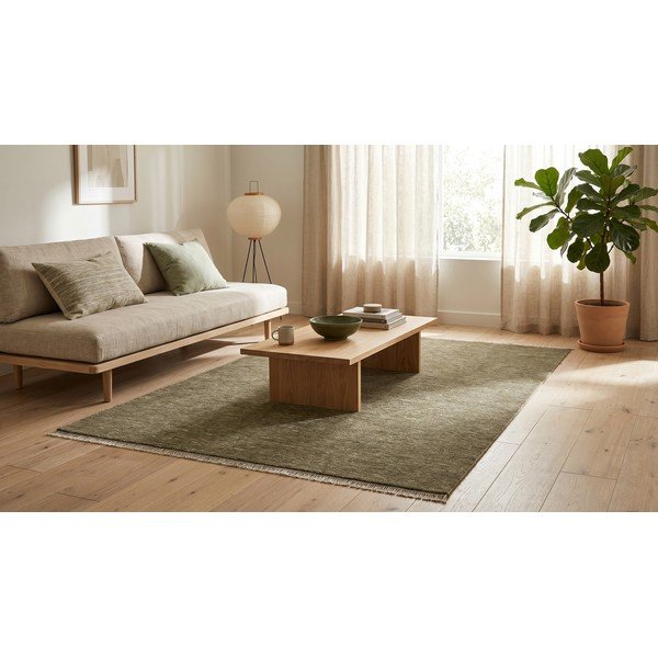 Tappeto verde scuro 160x230 cm Puro - ESTE-image-3