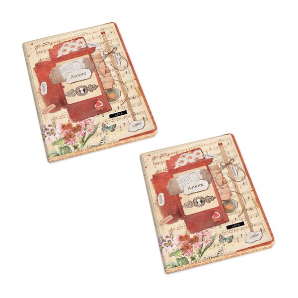 Quaderni di lavoro in set di 2 192 pagine formato A5 Love - Kartos-image-1