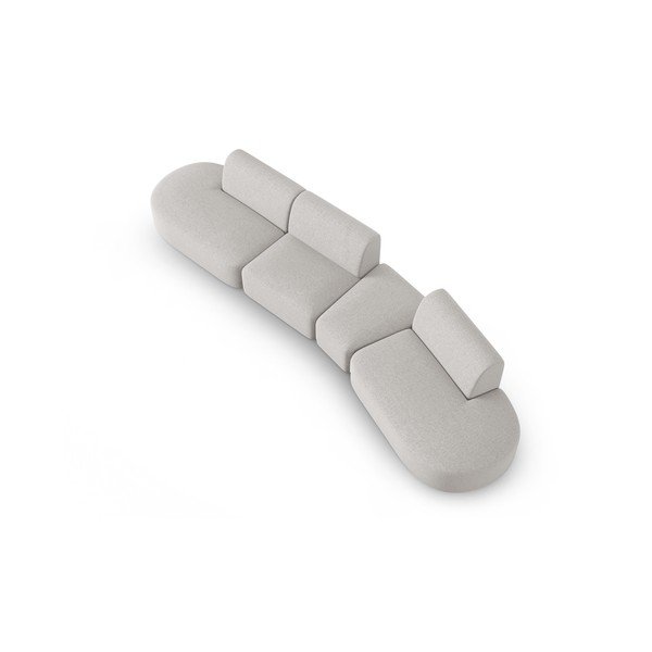 Divano grigio chiaro 412 cm Shane - Micadoni Home-image-2