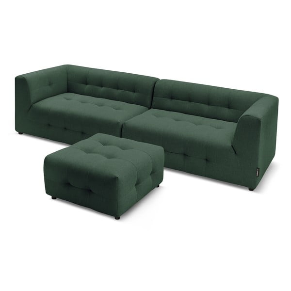 Divano verde scuro 324 cm Kleber - Bobochic Paris-image-4