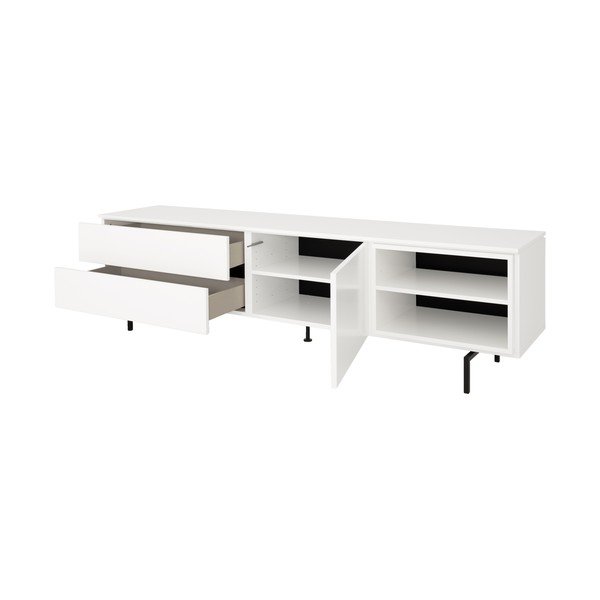 Cassettiera bassa bianca 210x57 cm Plain - Tenzo-image-3