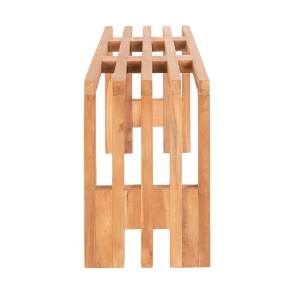 Panchina da giardino in legno di teak , 90 x 30 cm Benidorm - House Nordic-image-1