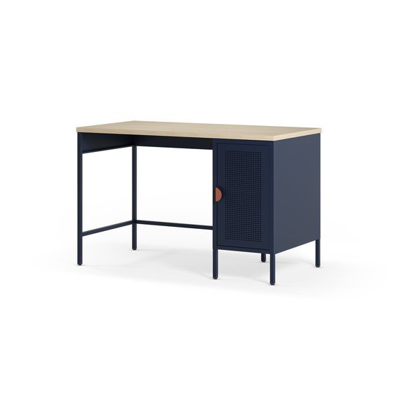 Scrivania con piano effetto rovere 60x120 cm Sayla – Marckeric-image-4