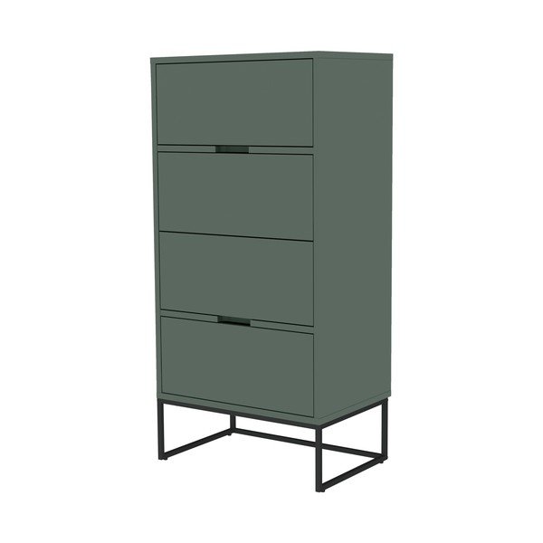 Cassettiera alta grigio-verde 60x127 cm Lipp - Tenzo-image-4