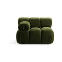 Modulo divano verde in tessuto bouclé (angolo sinistro) Bellis - Micadoni Home