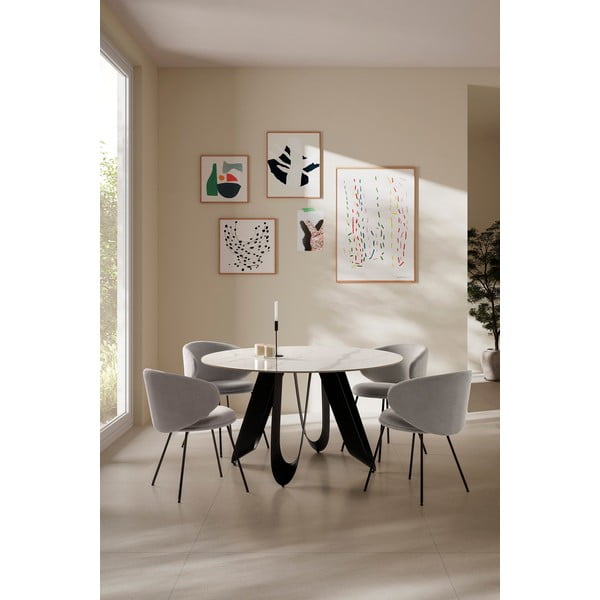 Tavolo da pranzo rotondo ø 135 cm Aila - Marckeric-image-1
