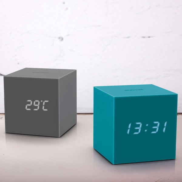 Sveglia a LED blu Cubo di gravità Gravity Cube Click - Gingko-image-1