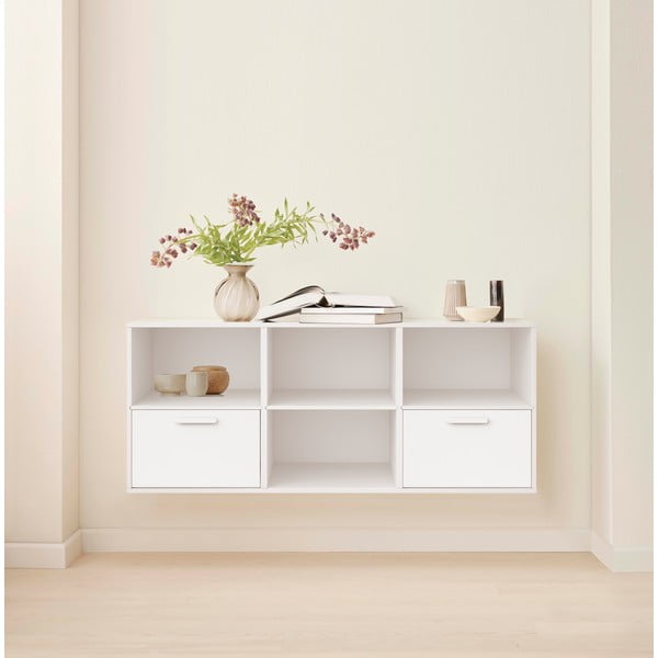 Cassettiera bassa bianca 134x56 cm Keep by Hammel - Hammel Furniture-image-1