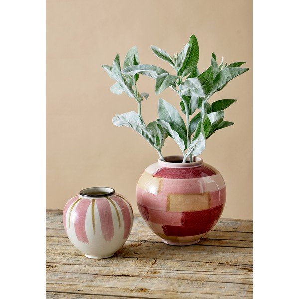 Vaso in ceramica bianca dipinto a mano Canvas - Kähler Design-image-3