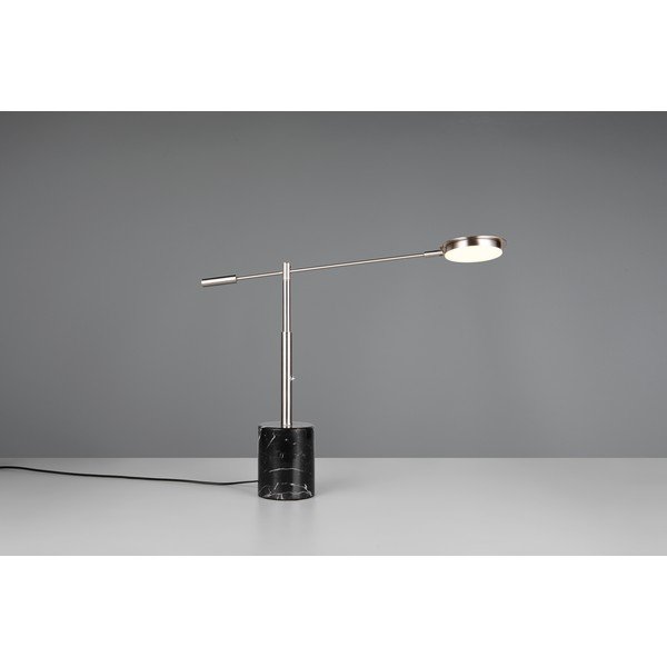 Lampada da tavolo LED nera e argentata (altezza totale 65 cm) Fiore – Trio Select-image-3