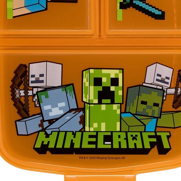 Portapranzo per bambini arancione in plastica Minecraft – STOR-image-4