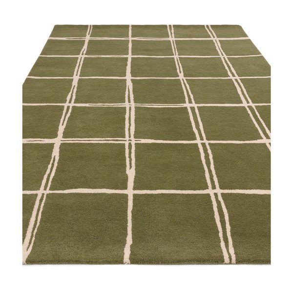Tappeto verde in lana tessuto a mano 160x230 cm – Asiatic Carpets-image-2