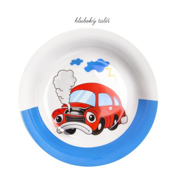 Set da pranzo per bambini in porcellana 3 pezzi Cars - Orion-image-4