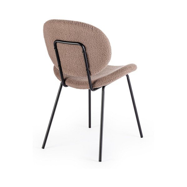 Sedia da pranzo beige in imbottito Maddie – Yes Everyday-image-4