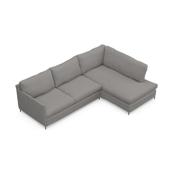 Divano angolare variabile grigio Petito - Furninova-image-3