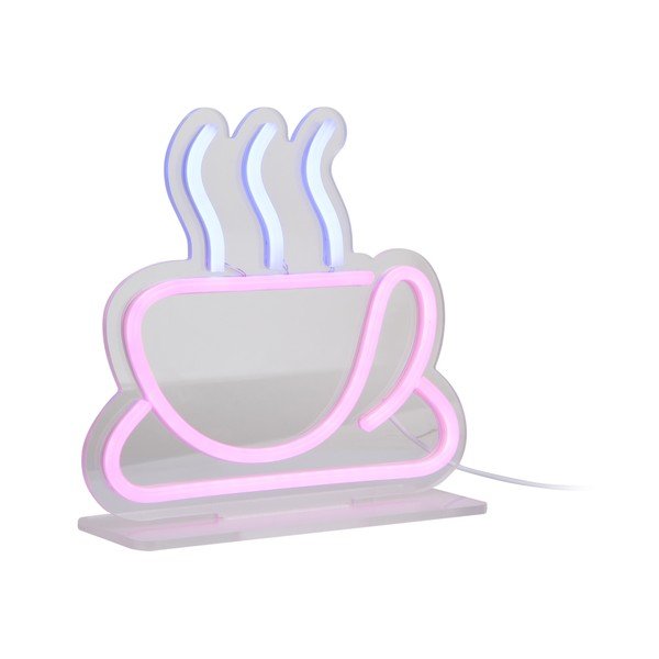 Decorazione luminosa al neon LED rosa 5 W Coffee – Leitmotiv