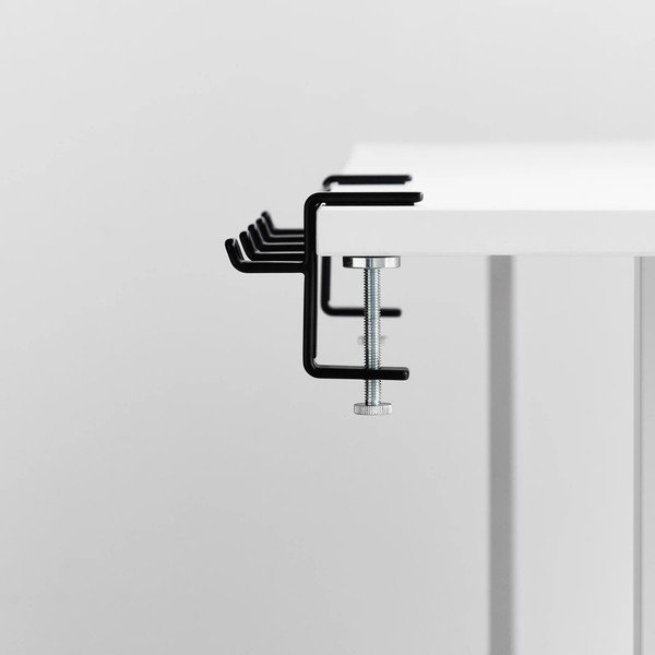 Gancio regolabile nero opaco in acciaio Tower – YAMAZAKI-image-4