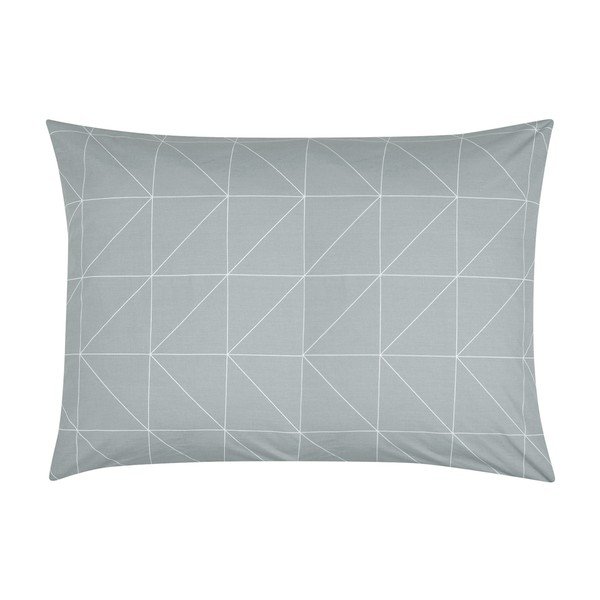 Federa decorativa grigia in cotone ranforce by46, 50 x 70 cm - Westwing Collection-image-1