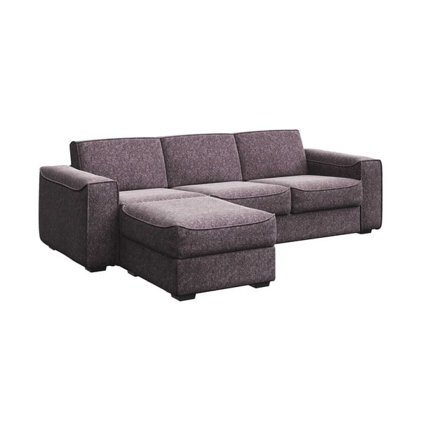 Divano letto angolare Mesonica grigio-marrone, angolo sinistro, 288 cm Munro - MESONICA-image-2