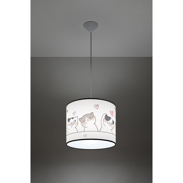 Lampada per bambini bianca Puss – Sollux-image-1
