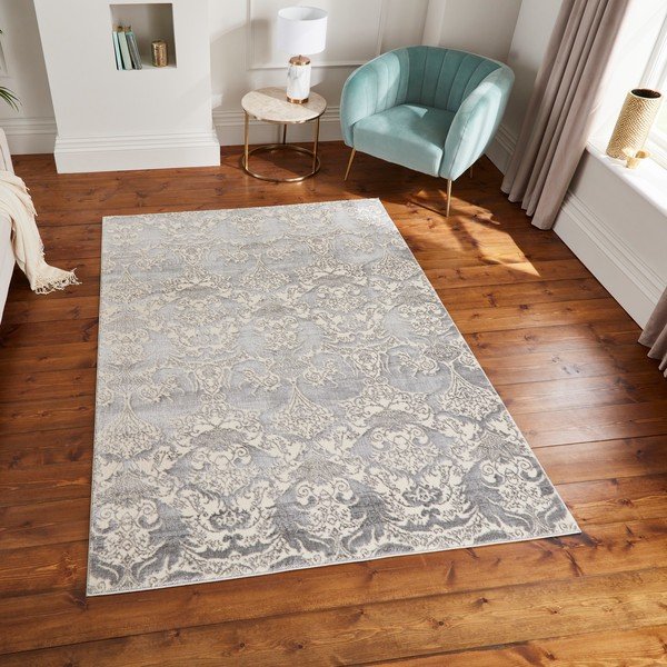 Tappeto grigio e color crema 160x235 cm Imperial Grey – Think Rugs-image-3