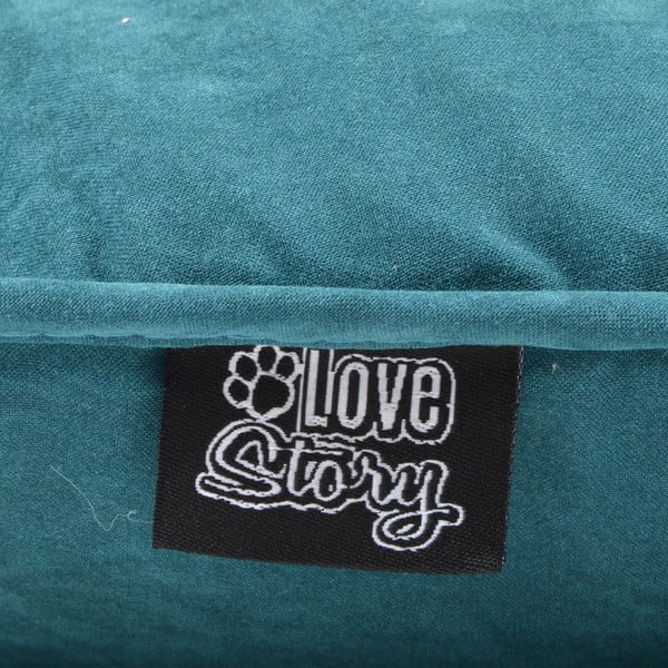 Cuccia per cani color petrolio 46x61 cm - Love Story-image-2
