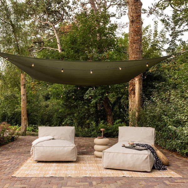 Sdraio da giardino greige in imbottito Velora – WOOOD-image-4