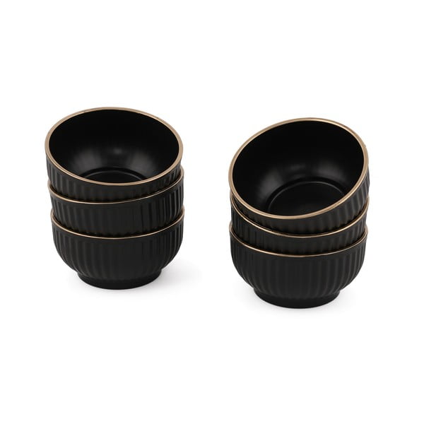 Ciotole nere in set da 6 0,25 l - Hermia-image-2