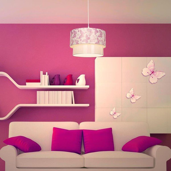 Apparecchio per bambini bianco e rosa - Squid Lighting-image-1