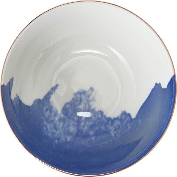 Set di 2 ciotole in porcellana bianca e blu, ø 15 cm Rosie - Westwing Collection-image-1