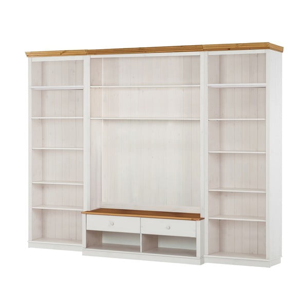 Set TV in legno di pino bianco 288x223 cm Anita - Støraa-image-2