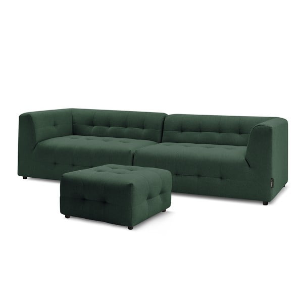 Divano verde scuro 324 cm Kleber - Bobochic Paris-image-3