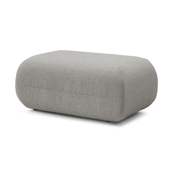 Pouf in velluto a coste beige Lecomte - Bobochic Paris-image-3