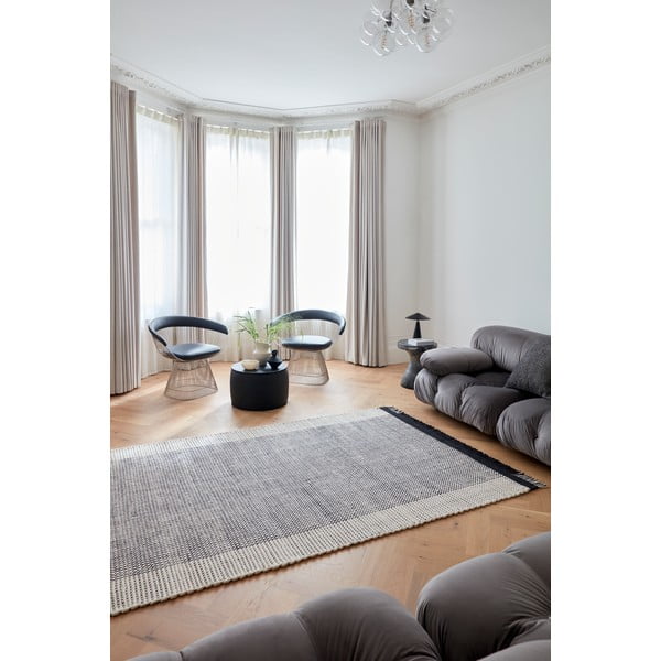 Tappeto in lana grigio tessuto a mano 160x230 cm Avalon - Asiatic Carpets-image-2