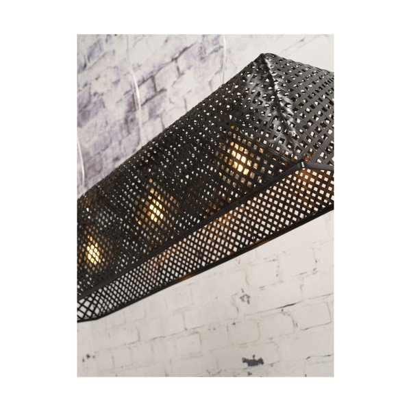 Lampada a sospensione in bambù nero Komodo - Good&Mojo-image-2