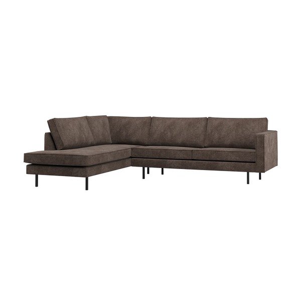Divano angolare marrone scuro (con penisola a sinistra/con chaise lounge) Rodeo – WOOOD
