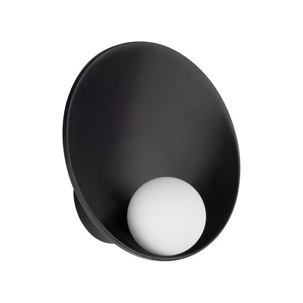 Lampada da parete nera opaca in acciaio Minim – Nova Luce