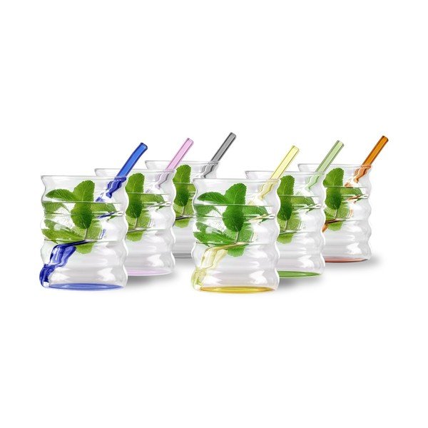 Set di bicchieri in vetro borosilicato 6 pz 350 ml Volo – Vialli Design