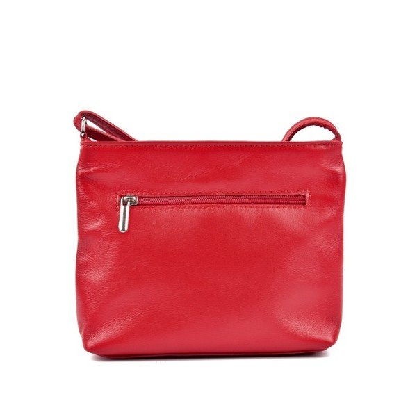 Červená kožená kabelka Roberta M Tulum Rosso-image-2