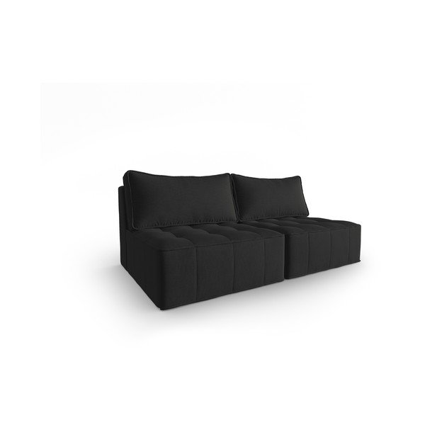 Divano nero 160 cm Mike - Micadoni Home-image-1
