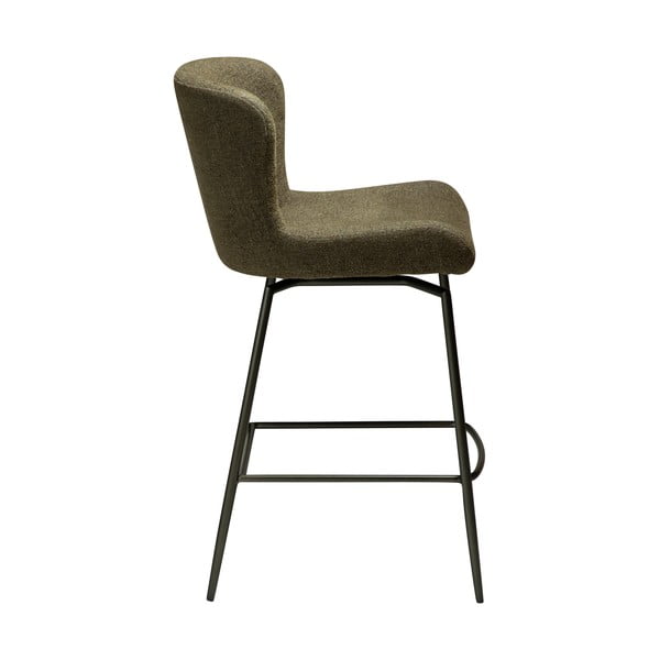 Sgabello da bar color kaki imbottito (altezza della seduta 67,5 cm) Glam – DAN-FORM Denmark-image-1